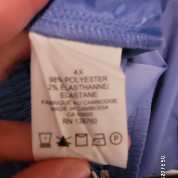 (4X) Blue Dress Pants   NWT - Picture 3 of 4